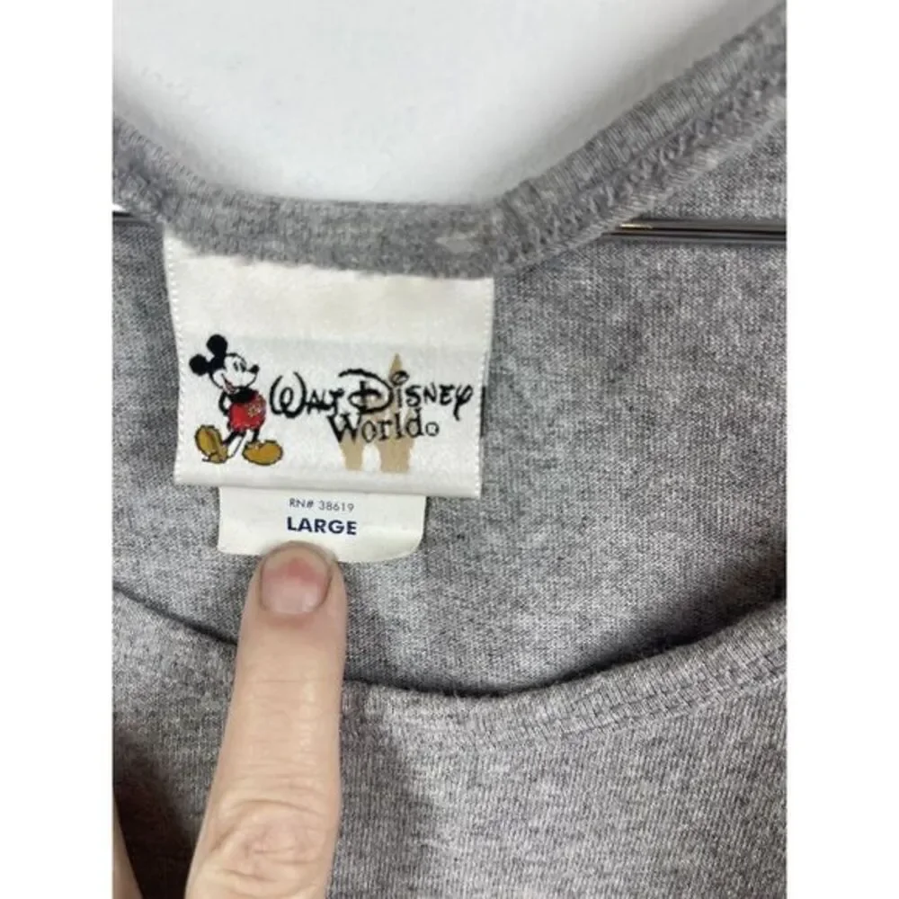 Vintage Walt Disney World Sleeveless Tank Top 2003 Size Large Mickey Goofy Donal